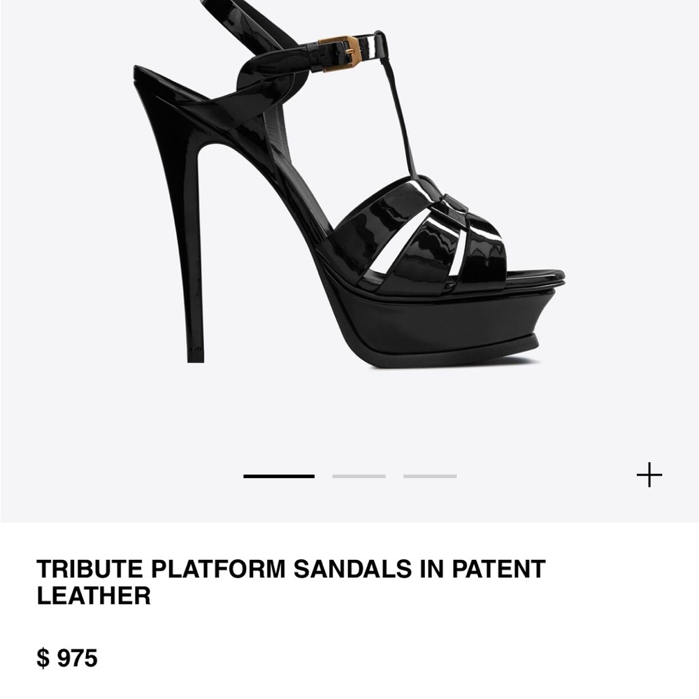 Saint Laurent
Tribute Patent Platform Sandals